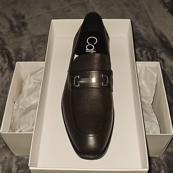 Calvin Klein Craig Leather Dress Loafers.BRAND NEW IN ORIGINAL BOX.NEVER WORN!! - Picture 1 of 8
